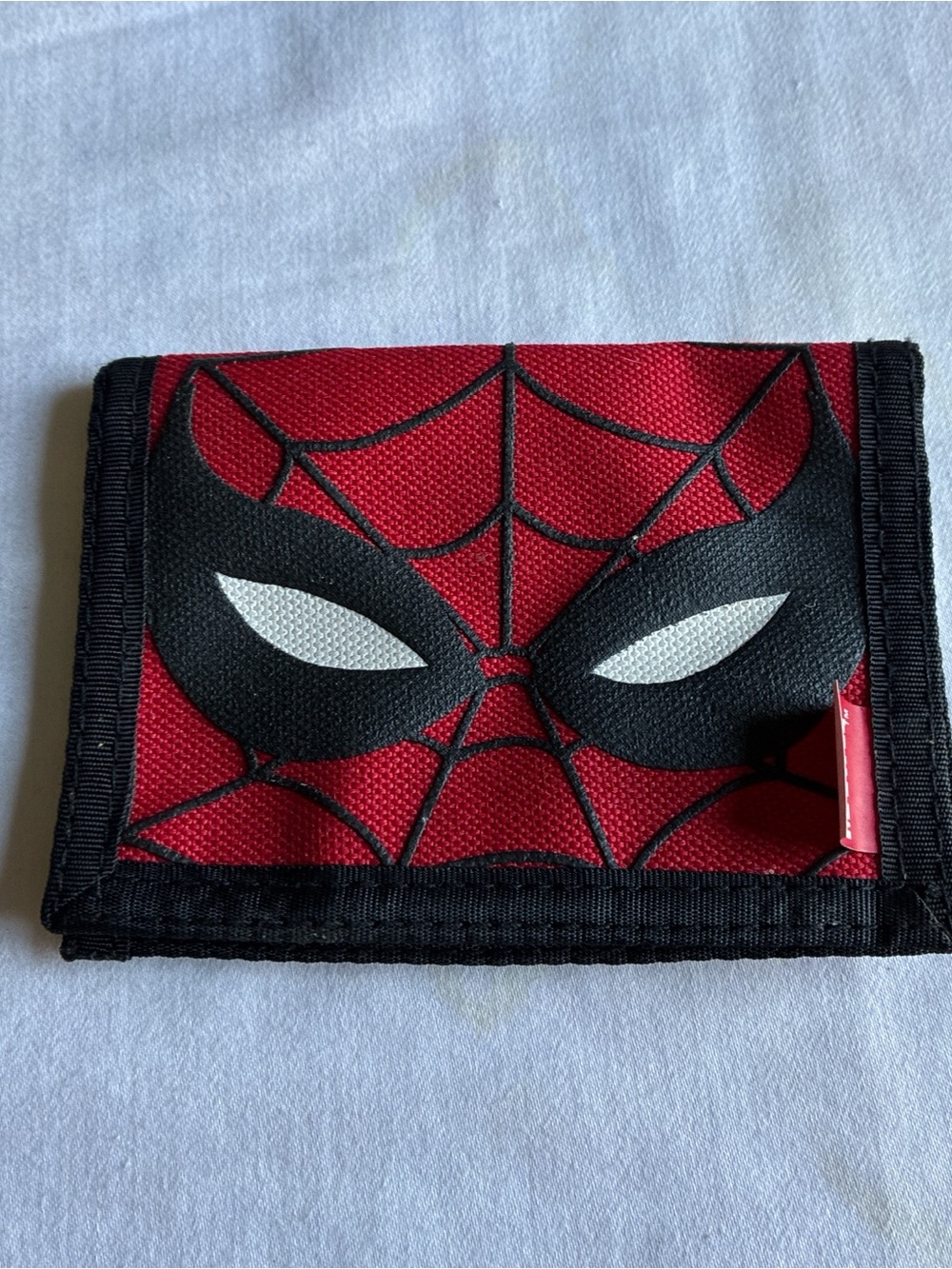 Spiderman Blue Wallet with Logo and Red Trim
